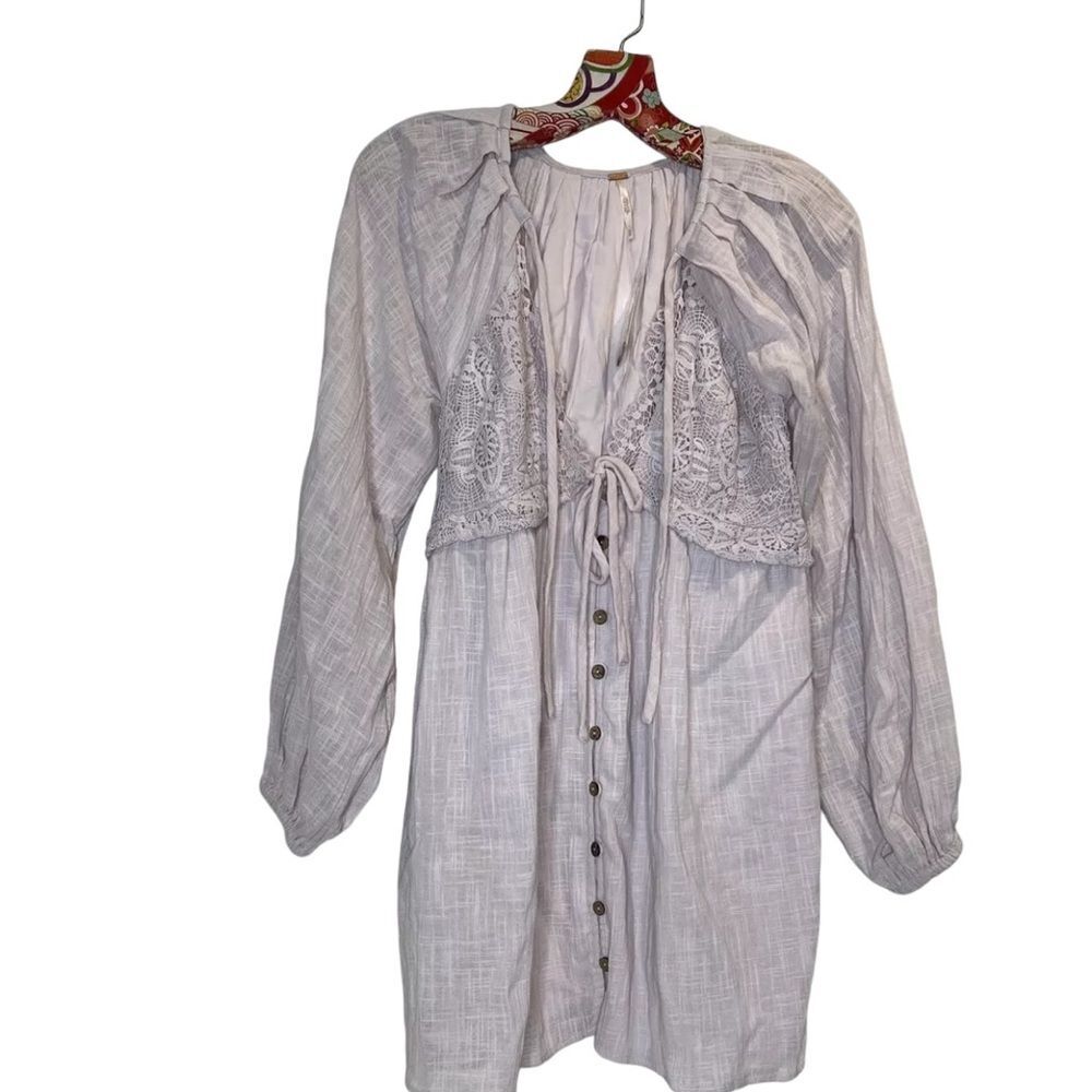 Free People Summer Strutin’ Mini Dress size S - Picture 4 of 9